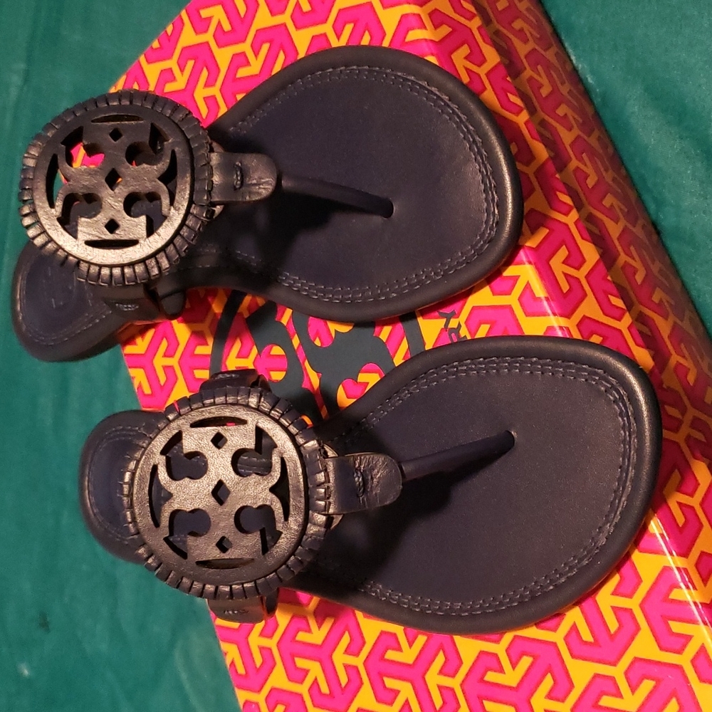 New Tory Burch Miller fringe sandal